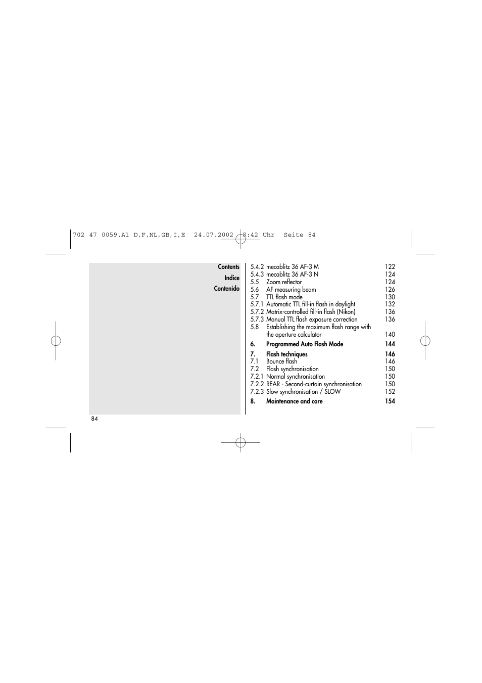 Metz Mecablitz 36 AF-3N User Manual | Page 3 / 41
