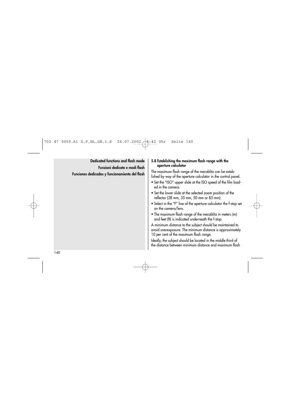 Metz Mecablitz 36 AF-3N User Manual | Page 31 / 41
