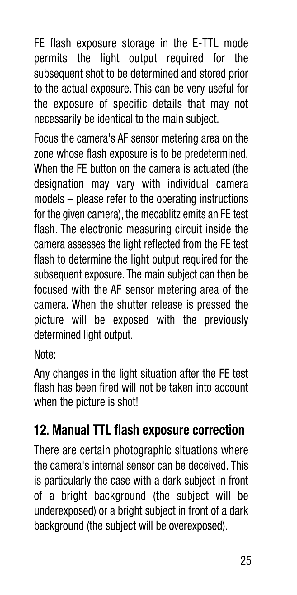 Metz Canon Eos SCA 3102 M5 User Manual | Page 25 / 120