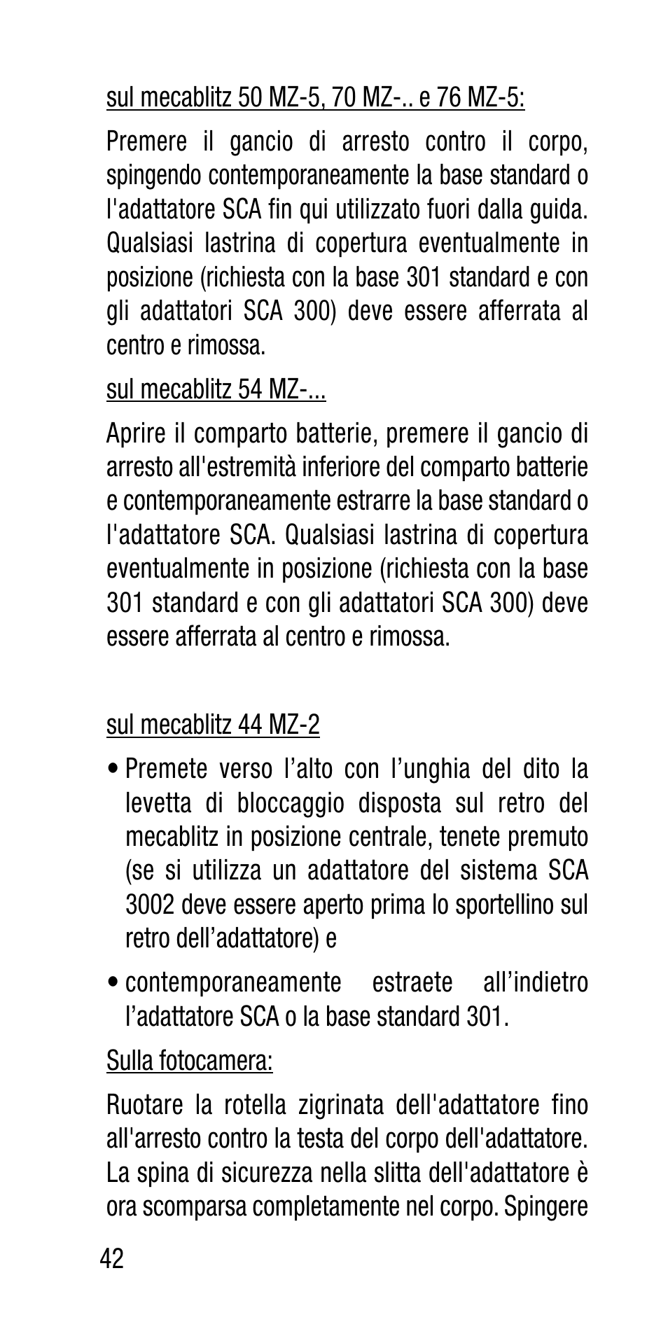 Metz Canon Eos SCA 3102 M5 User Manual | Page 42 / 120