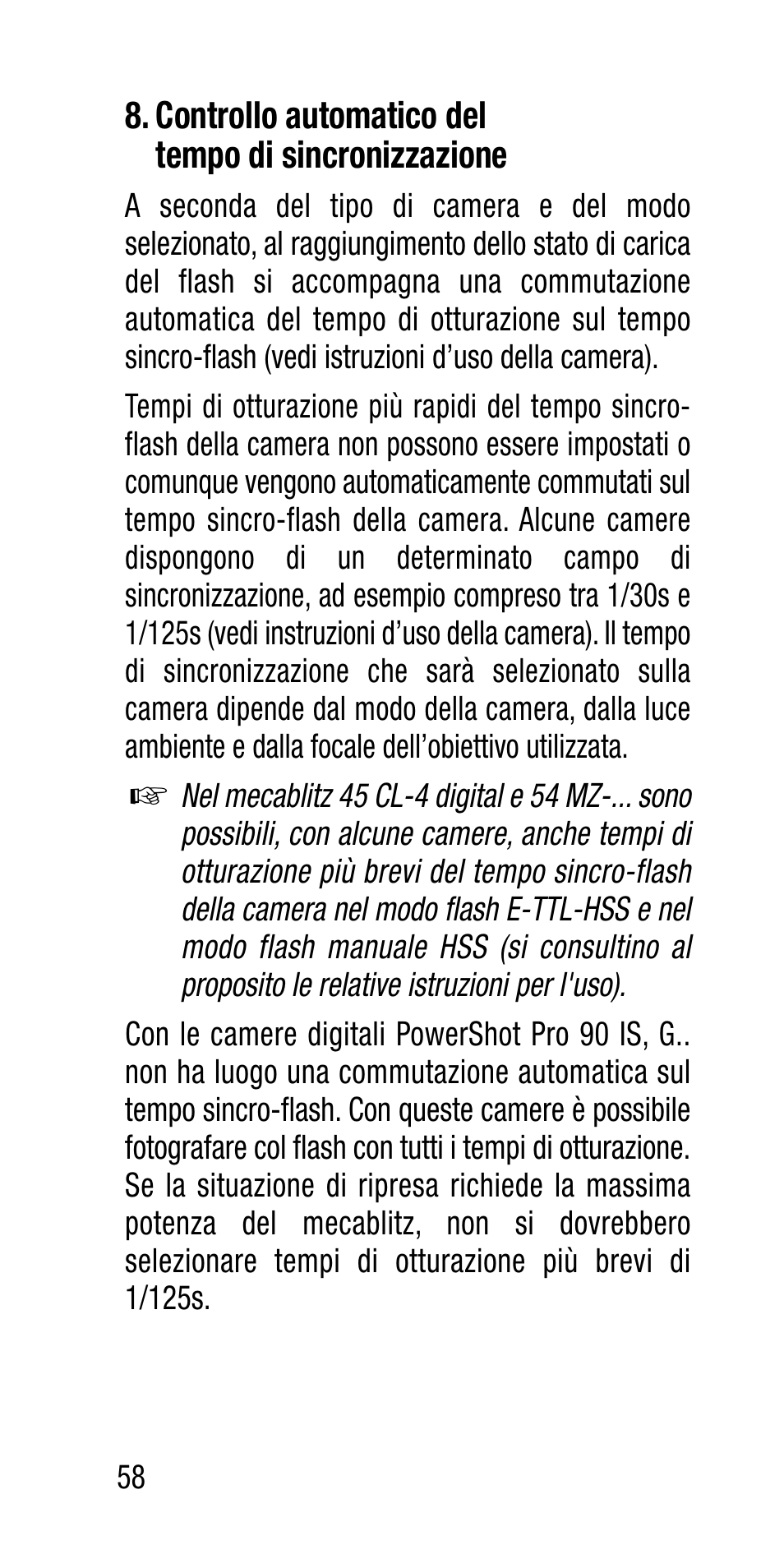 Metz Canon Eos SCA 3102 M5 User Manual | Page 58 / 120