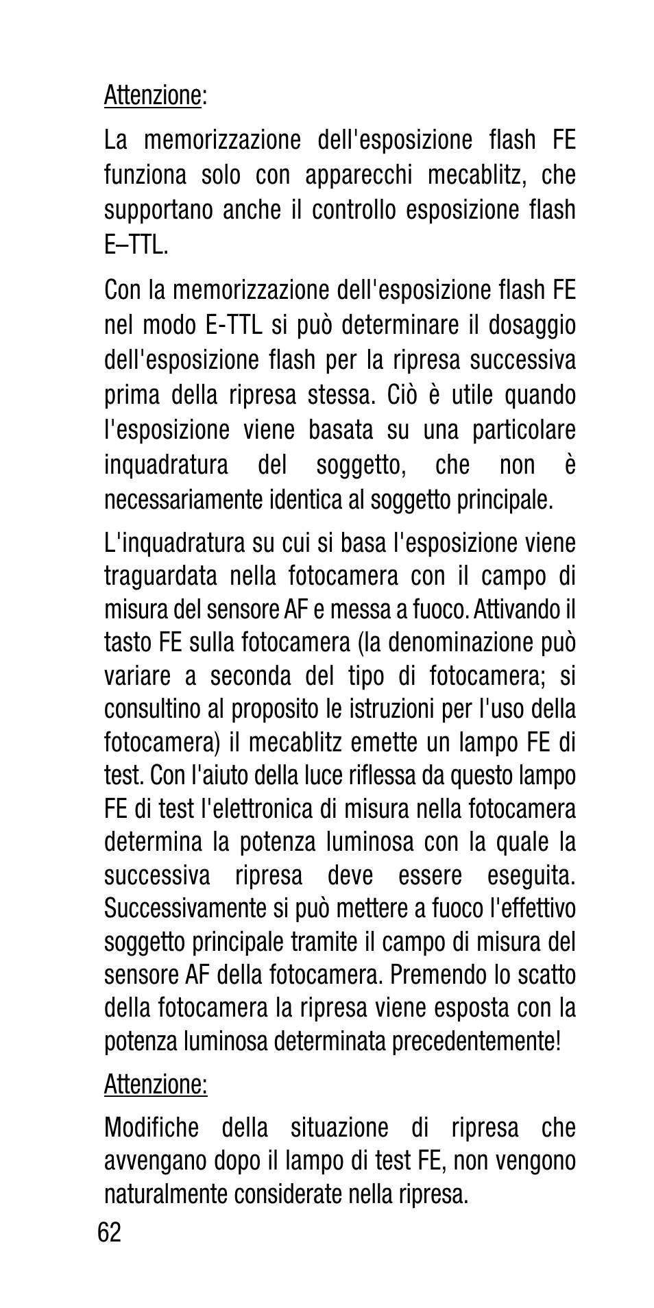 Metz Canon Eos SCA 3102 M5 User Manual | Page 62 / 120