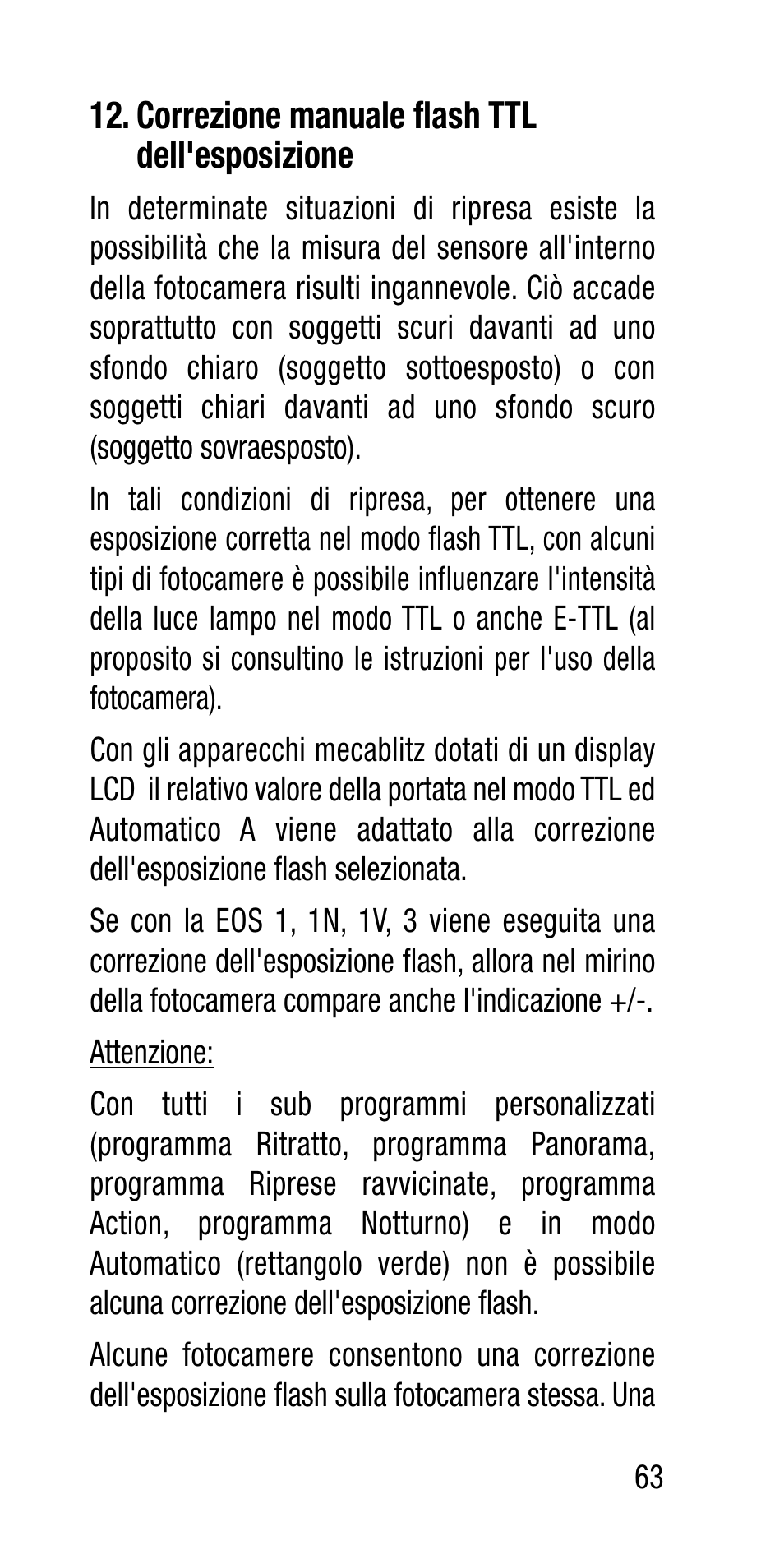 Metz Canon Eos SCA 3102 M5 User Manual | Page 63 / 120