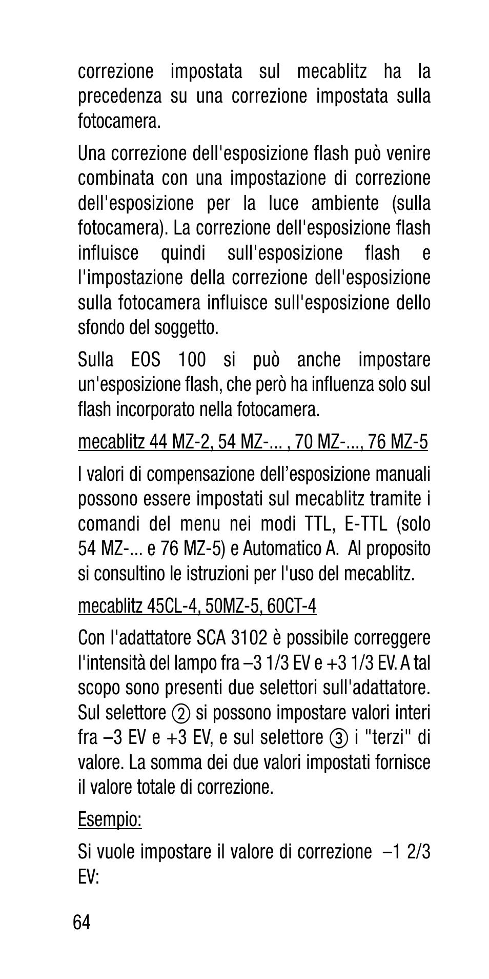 Metz Canon Eos SCA 3102 M5 User Manual | Page 64 / 120