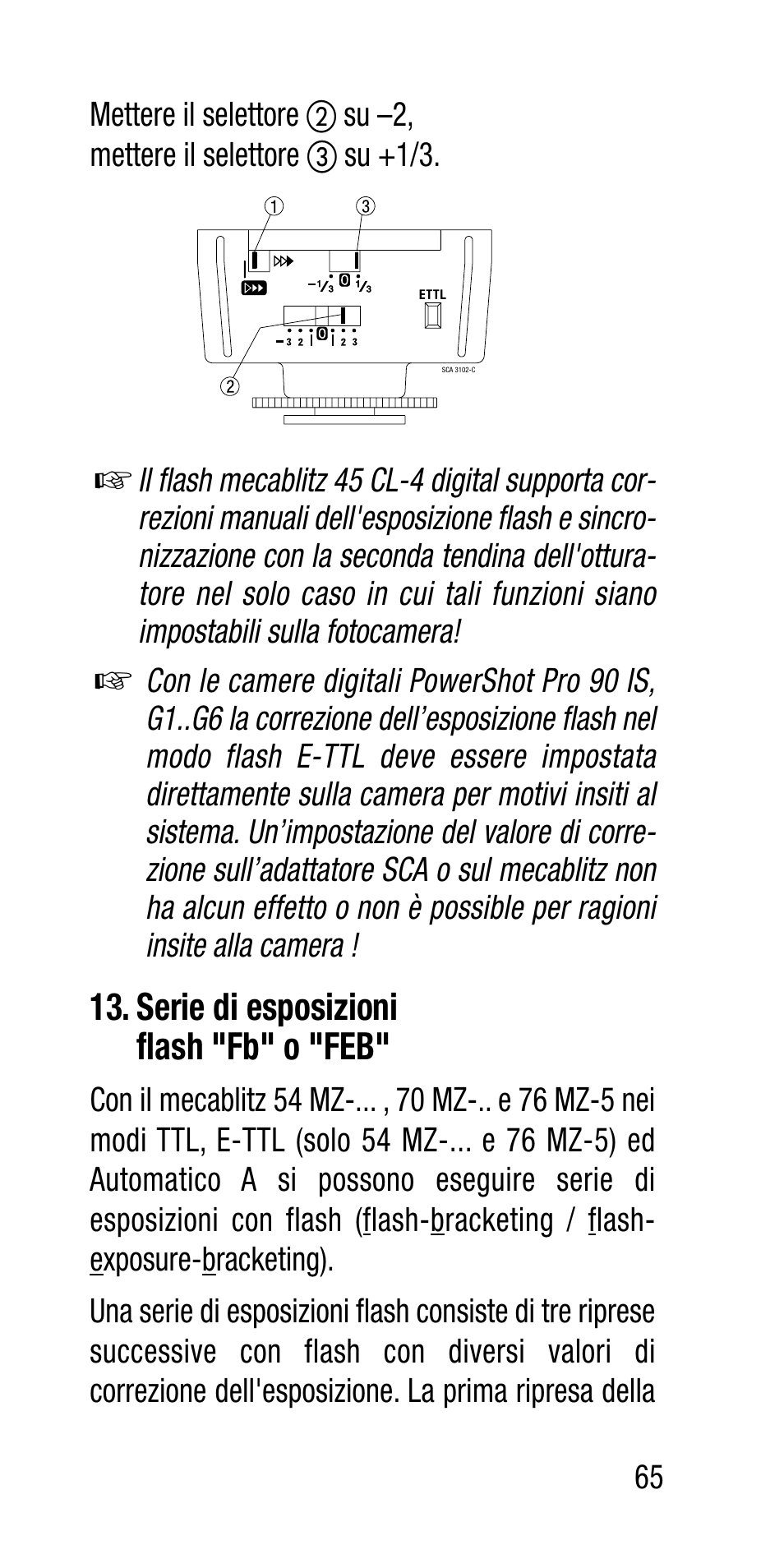 Metz Canon Eos SCA 3102 M5 User Manual | Page 65 / 120