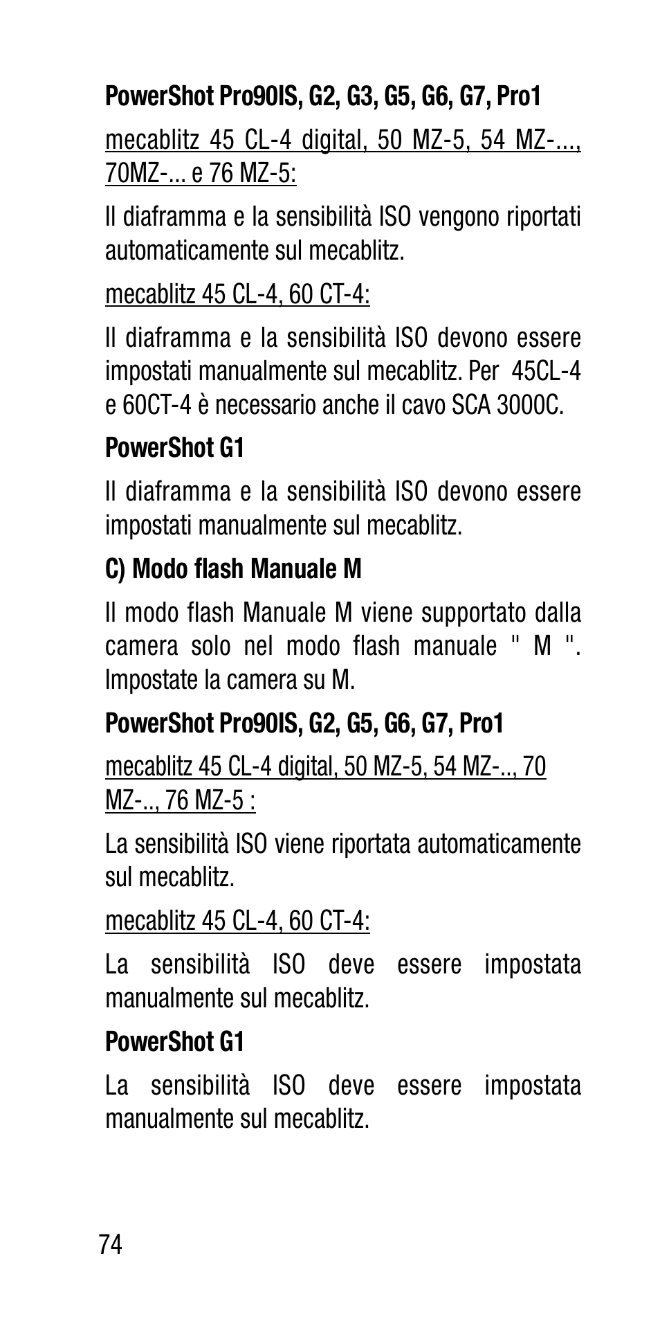 Metz Canon Eos SCA 3102 M5 User Manual | Page 74 / 120