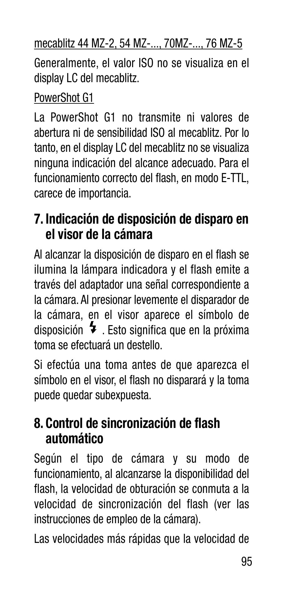 Metz Canon Eos SCA 3102 M5 User Manual | Page 95 / 120