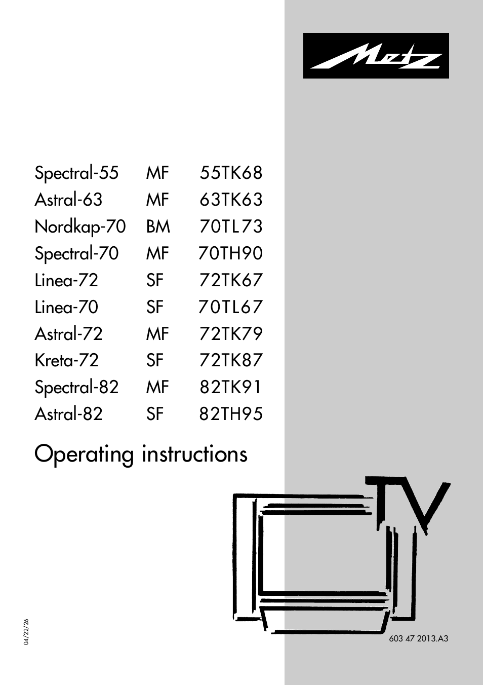 Metz Astral-72 MF User Manual | 64 pages