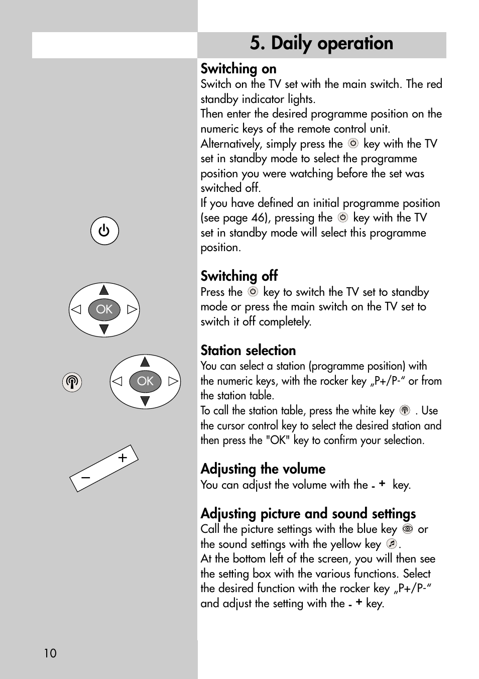 Daily operation | Metz Astral-72 MF User Manual | Page 10 / 64