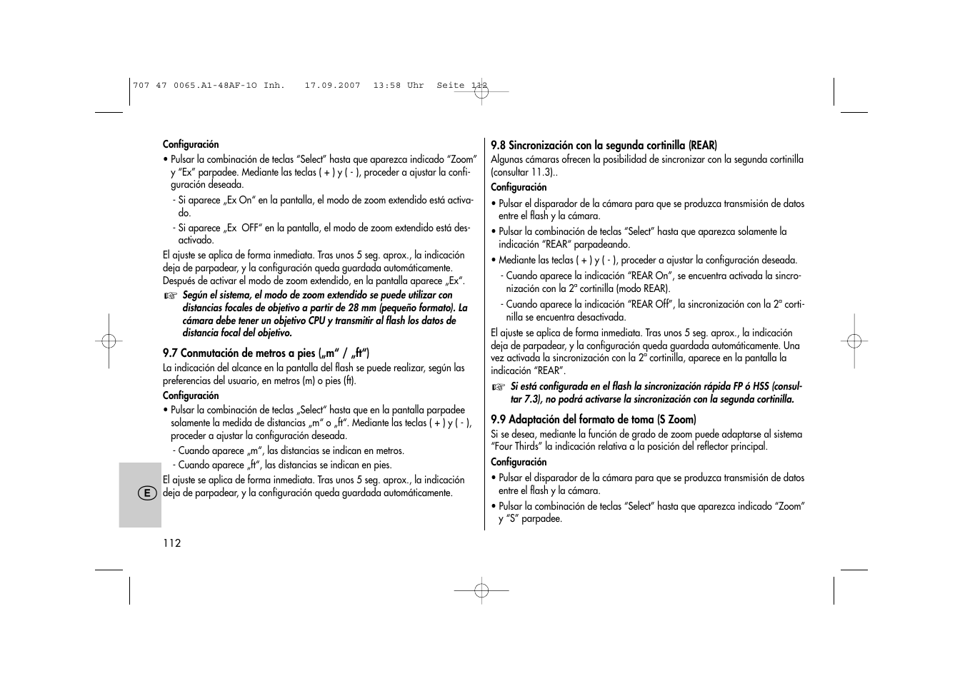 Metz AF-1 User Manual | Page 112 / 127