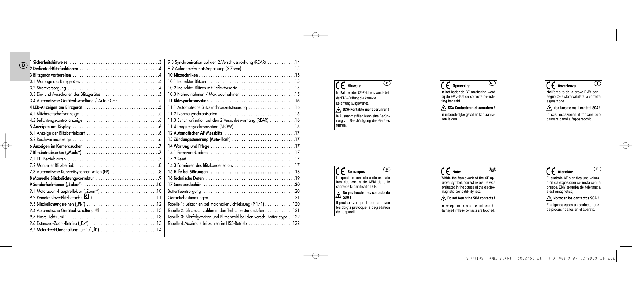 Metz AF-1 User Manual | Page 2 / 127