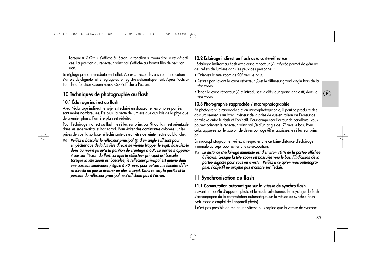 Metz AF-1 User Manual | Page 35 / 127