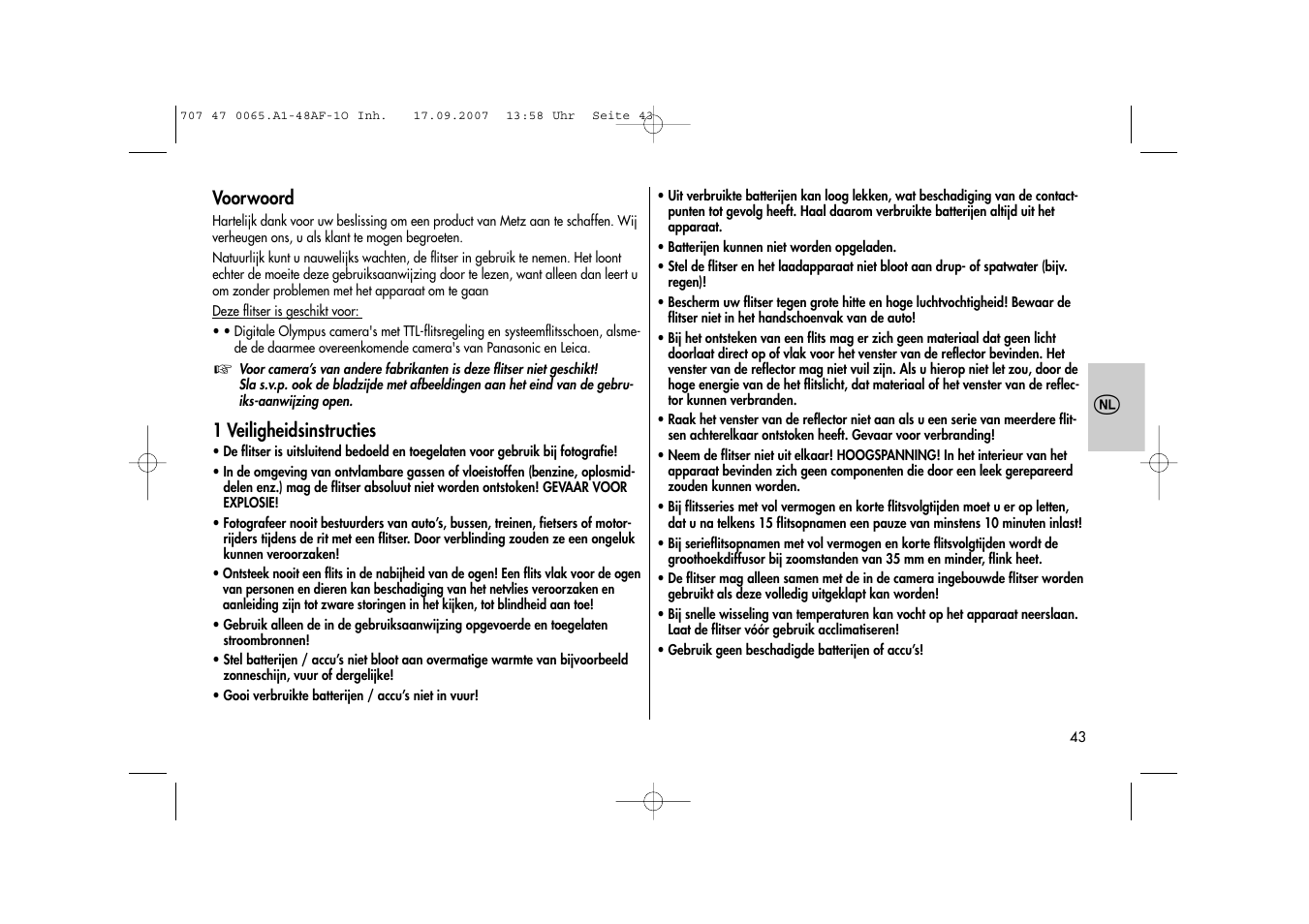 Metz AF-1 User Manual | Page 43 / 127