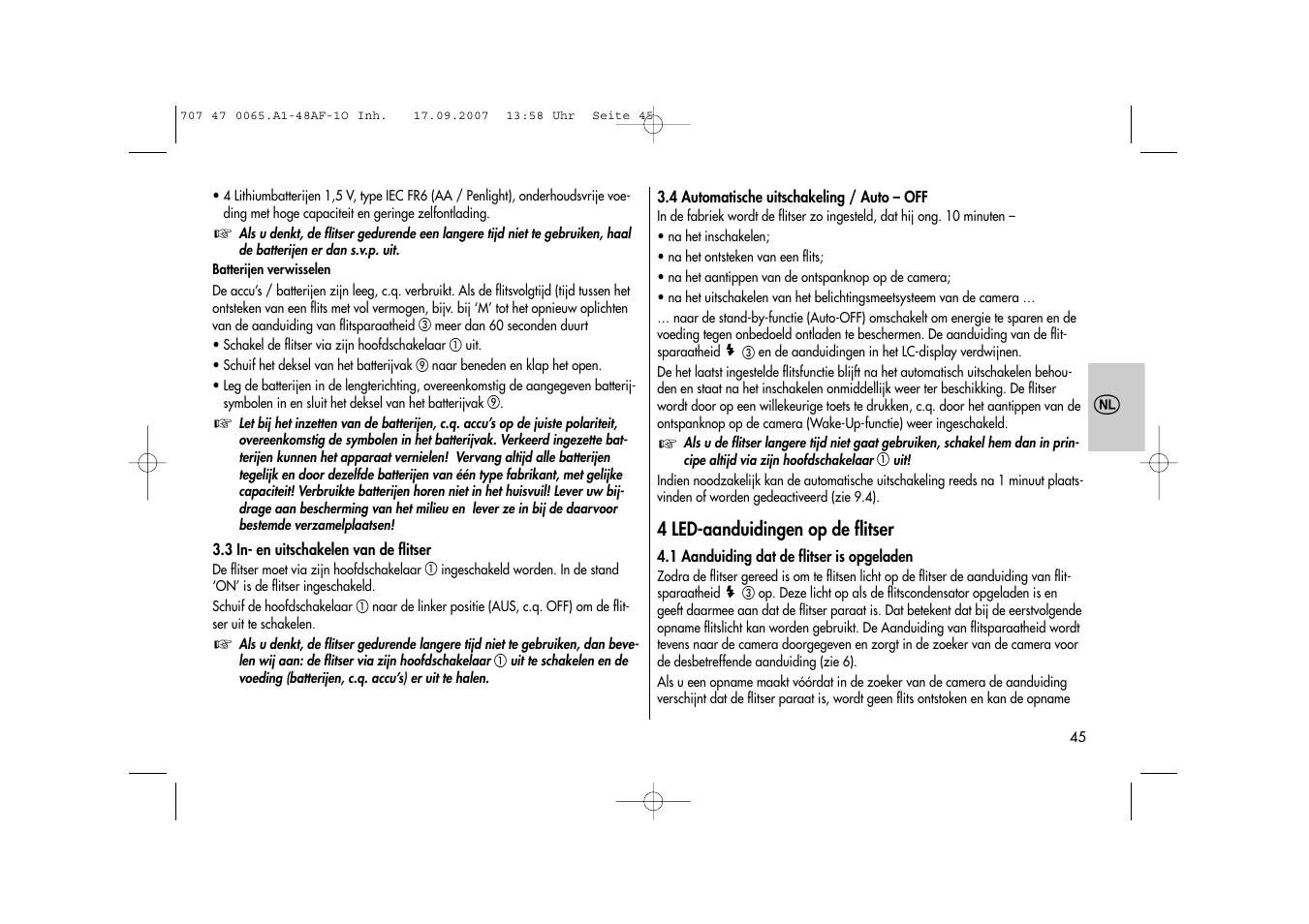 Metz AF-1 User Manual | Page 45 / 127