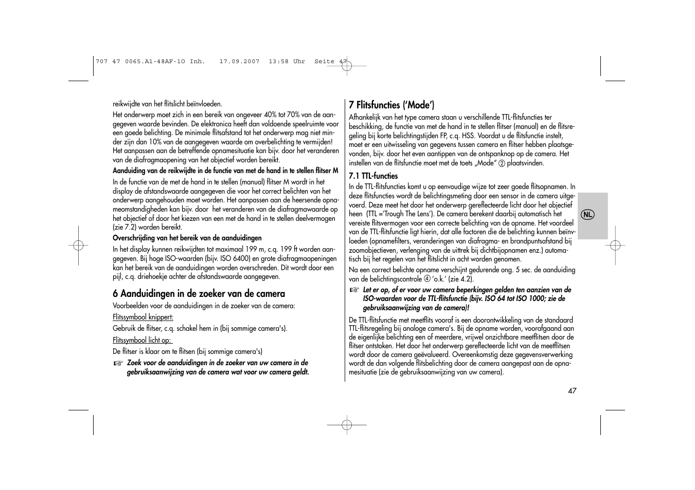 Metz AF-1 User Manual | Page 47 / 127