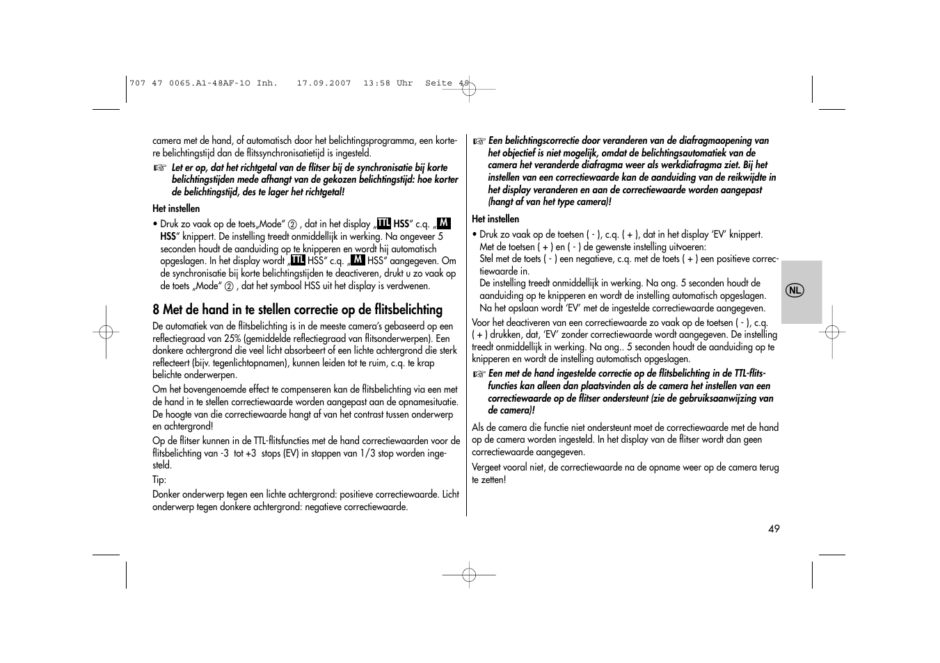 Metz AF-1 User Manual | Page 49 / 127
