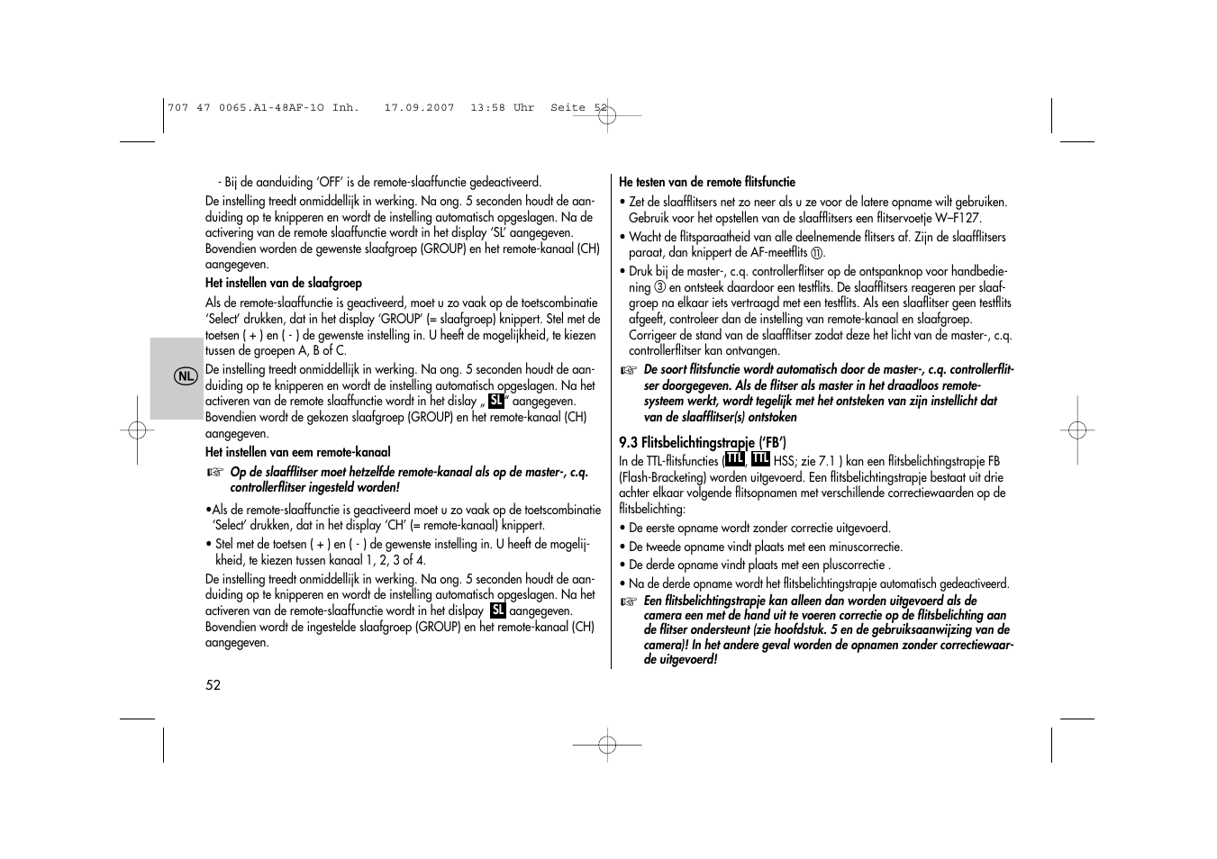 Metz AF-1 User Manual | Page 52 / 127