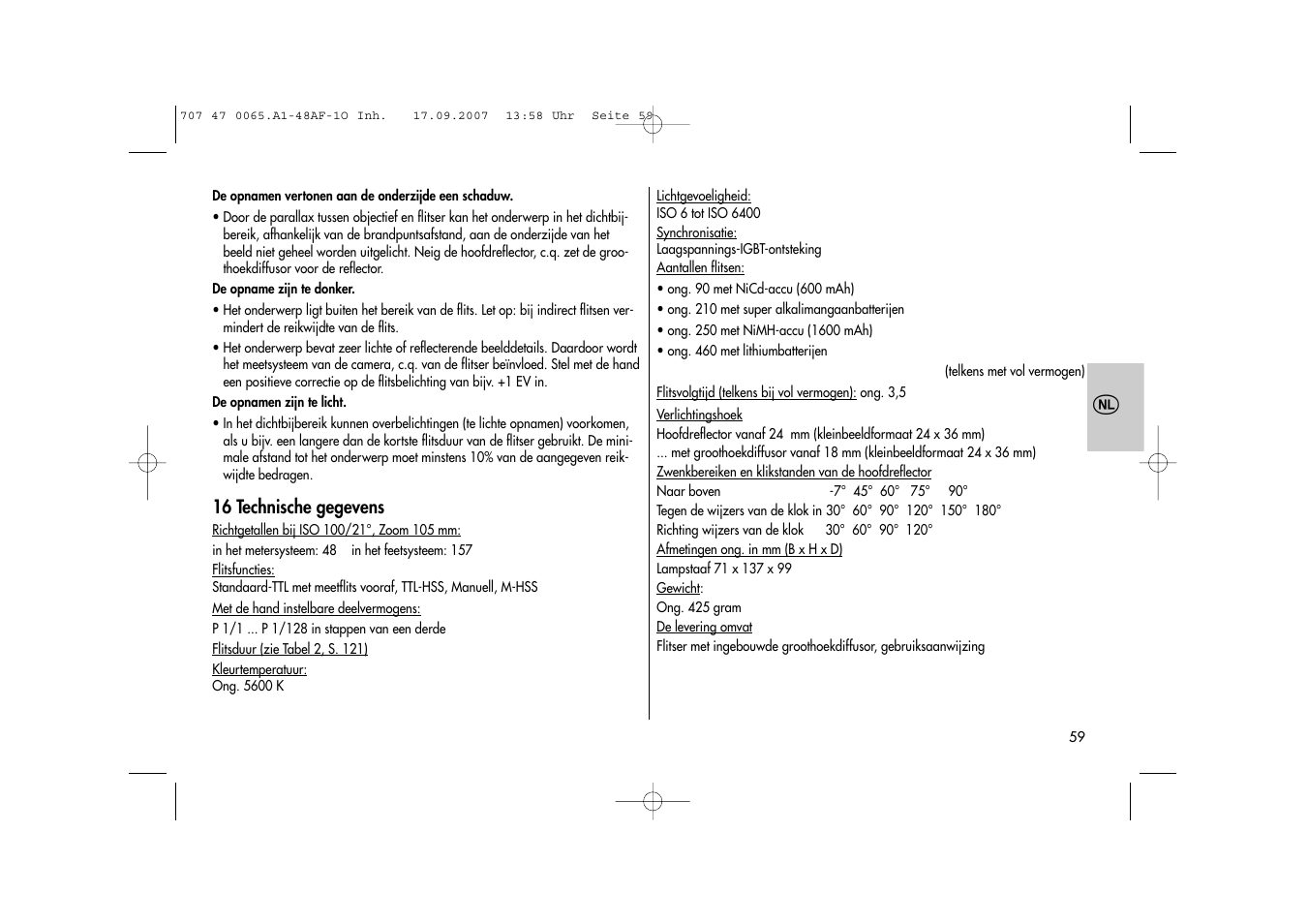 Metz AF-1 User Manual | Page 59 / 127