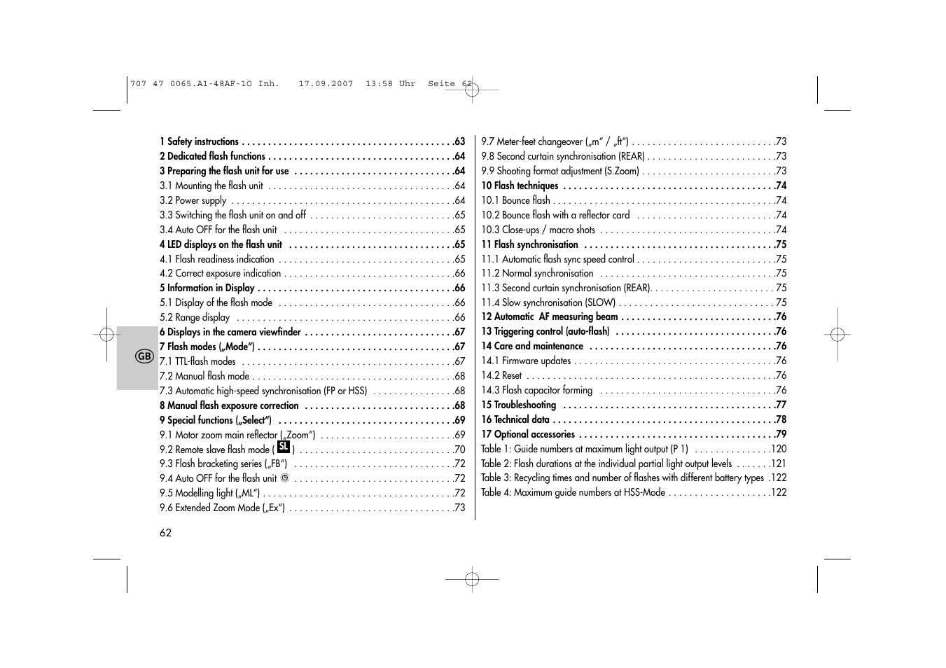 Metz AF-1 User Manual | Page 62 / 127