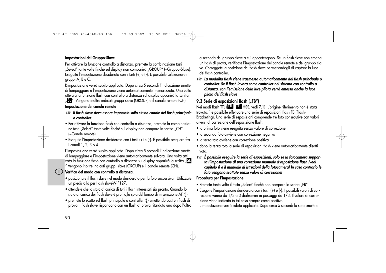 Metz AF-1 User Manual | Page 90 / 127