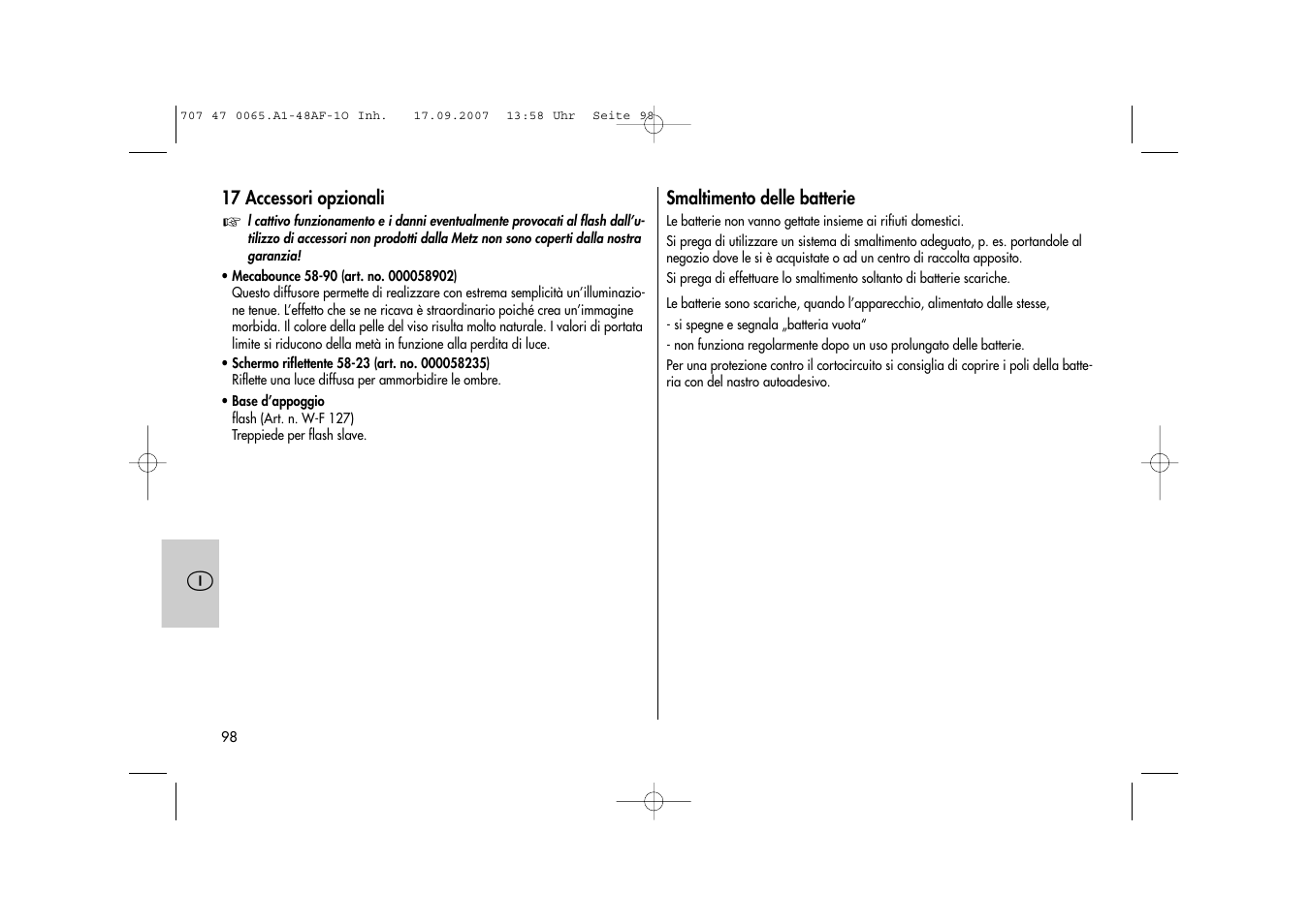 Metz AF-1 User Manual | Page 98 / 127