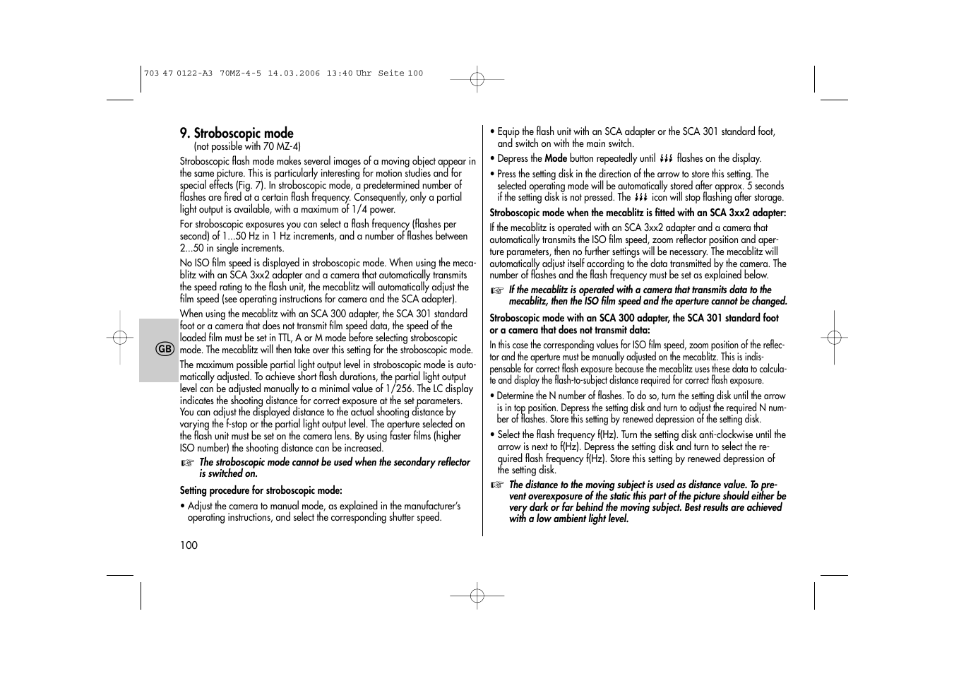 Metz 70 MZ-4/5 User Manual | Page 100 / 180