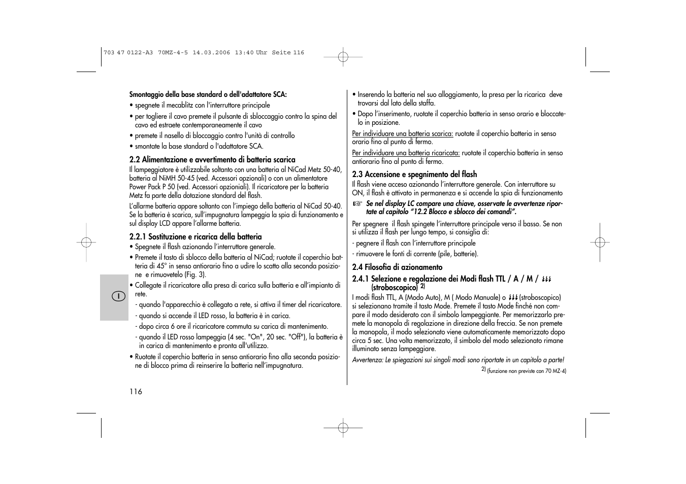 Metz 70 MZ-4/5 User Manual | Page 116 / 180