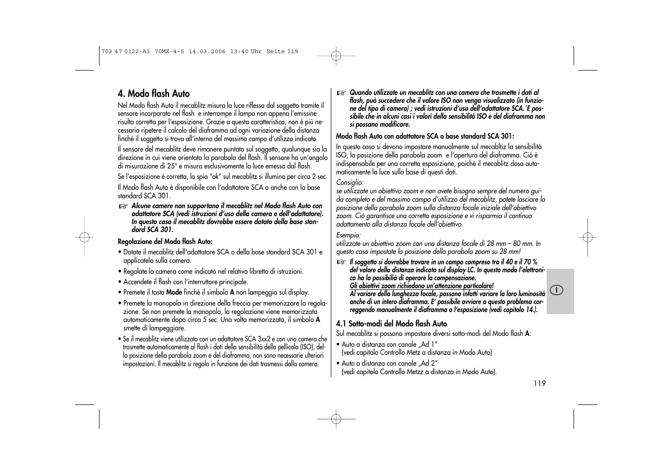 Metz 70 MZ-4/5 User Manual | Page 119 / 180