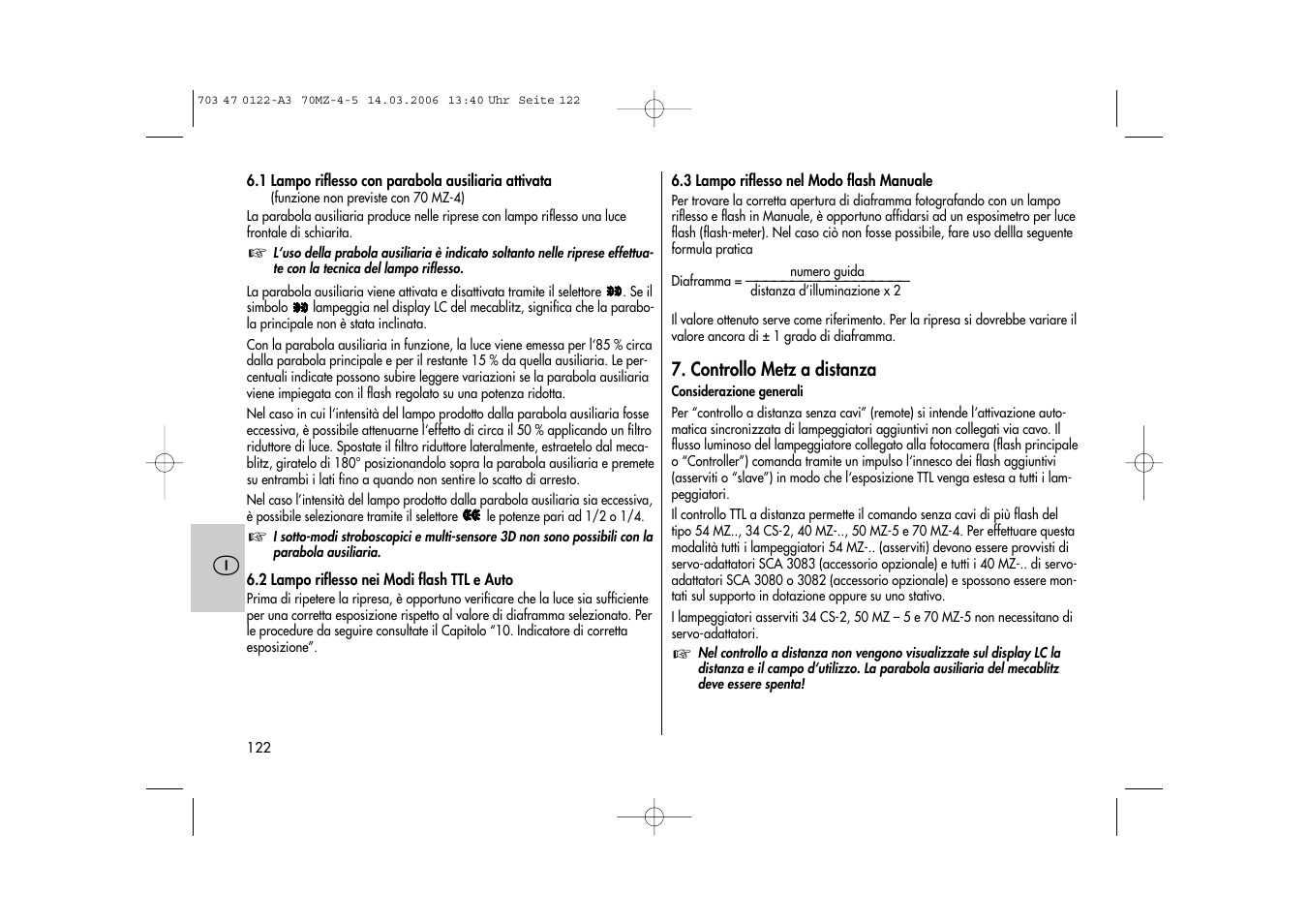 Metz 70 MZ-4/5 User Manual | Page 122 / 180