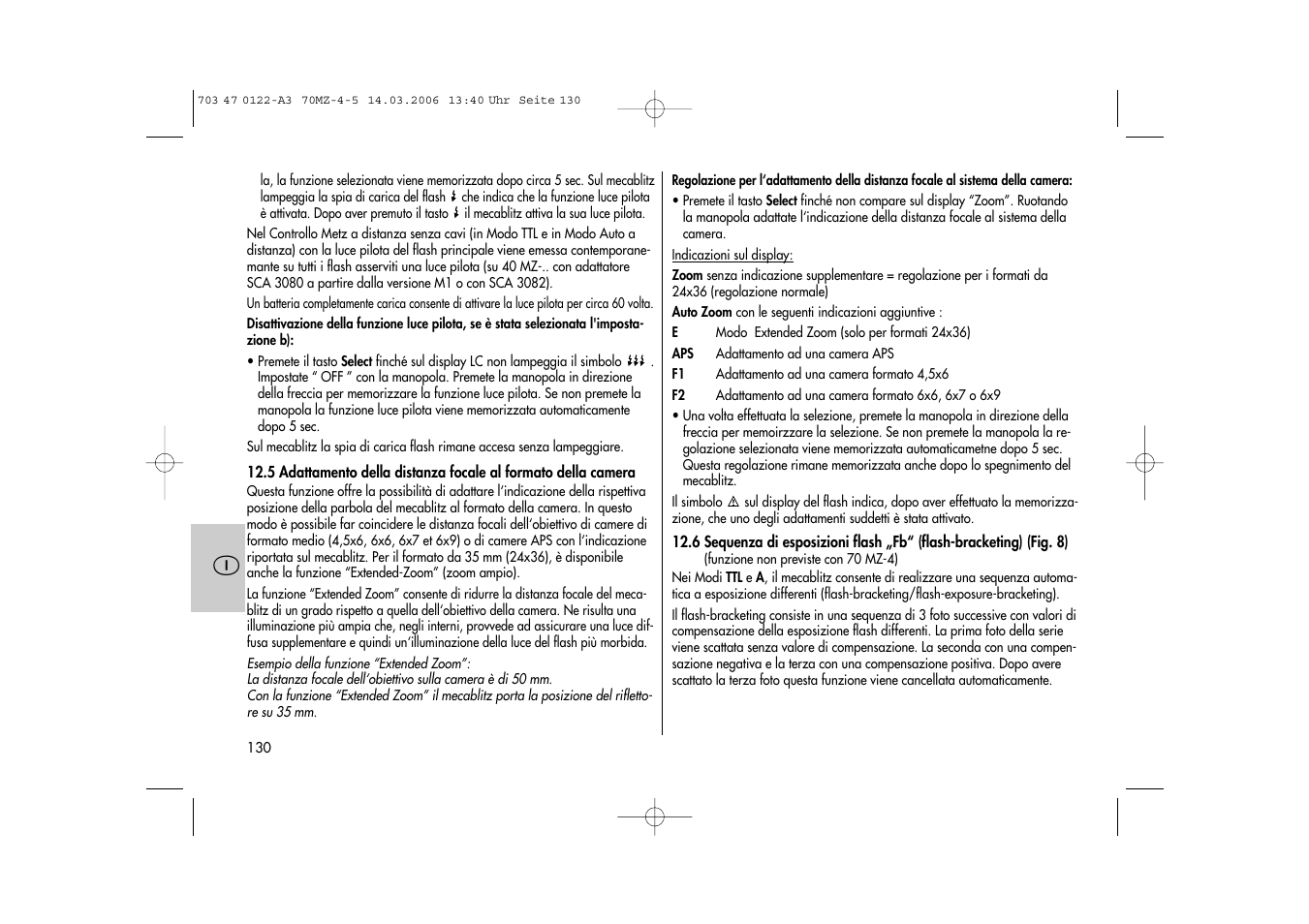 Metz 70 MZ-4/5 User Manual | Page 130 / 180