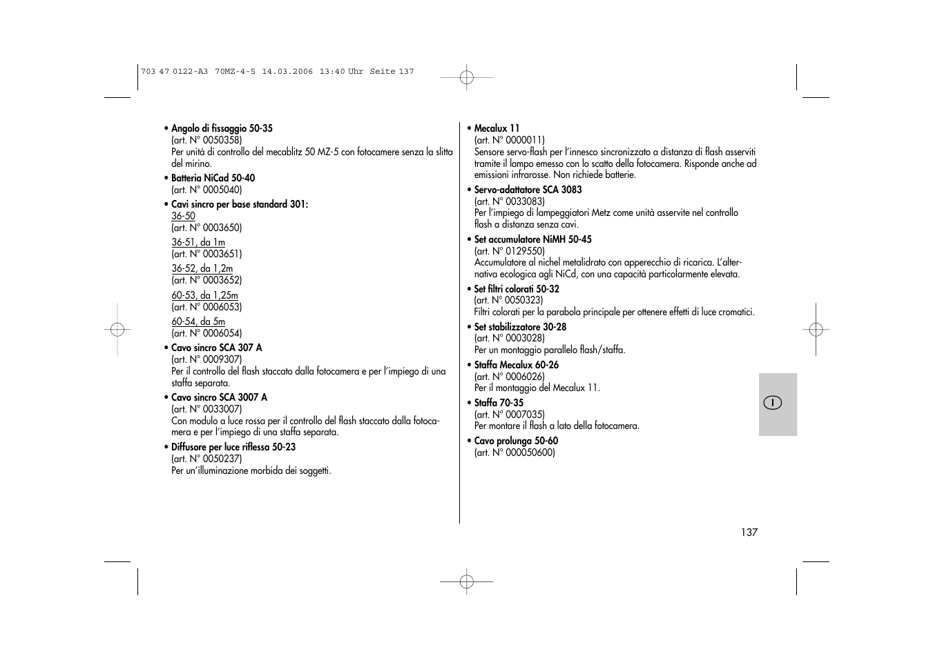 Metz 70 MZ-4/5 User Manual | Page 137 / 180