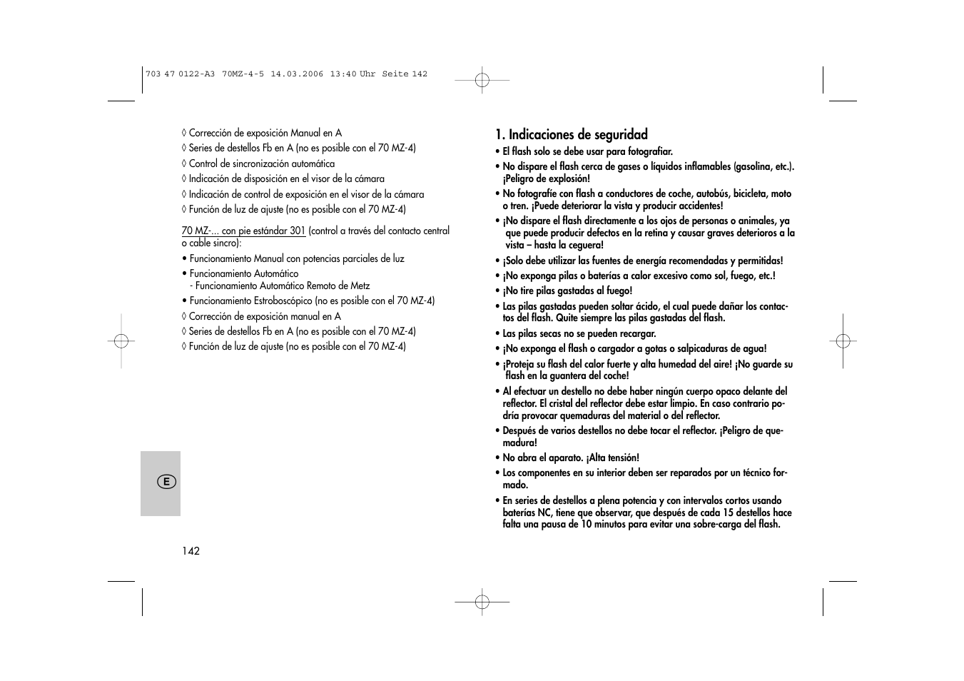 Metz 70 MZ-4/5 User Manual | Page 142 / 180