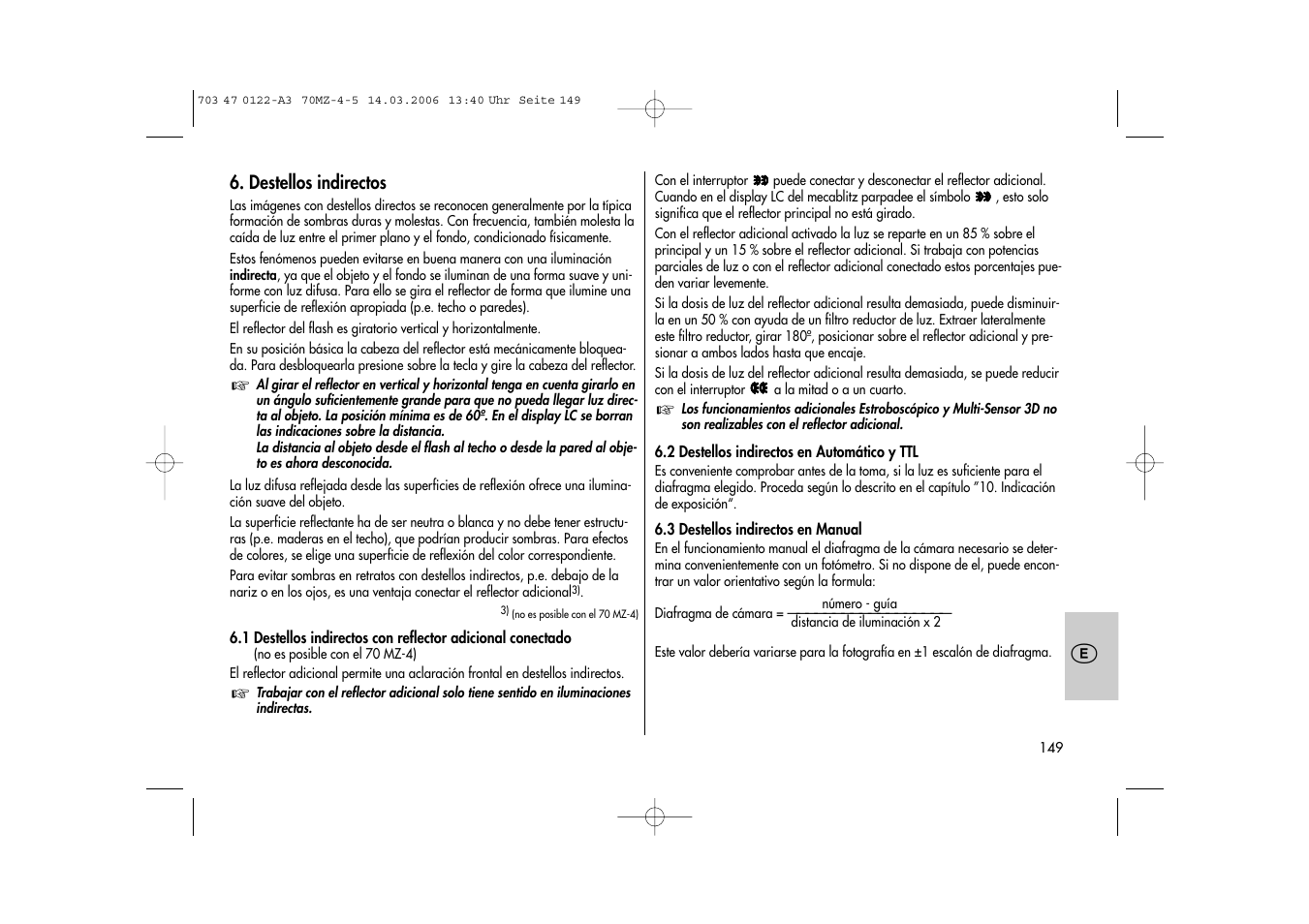 Metz 70 MZ-4/5 User Manual | Page 149 / 180