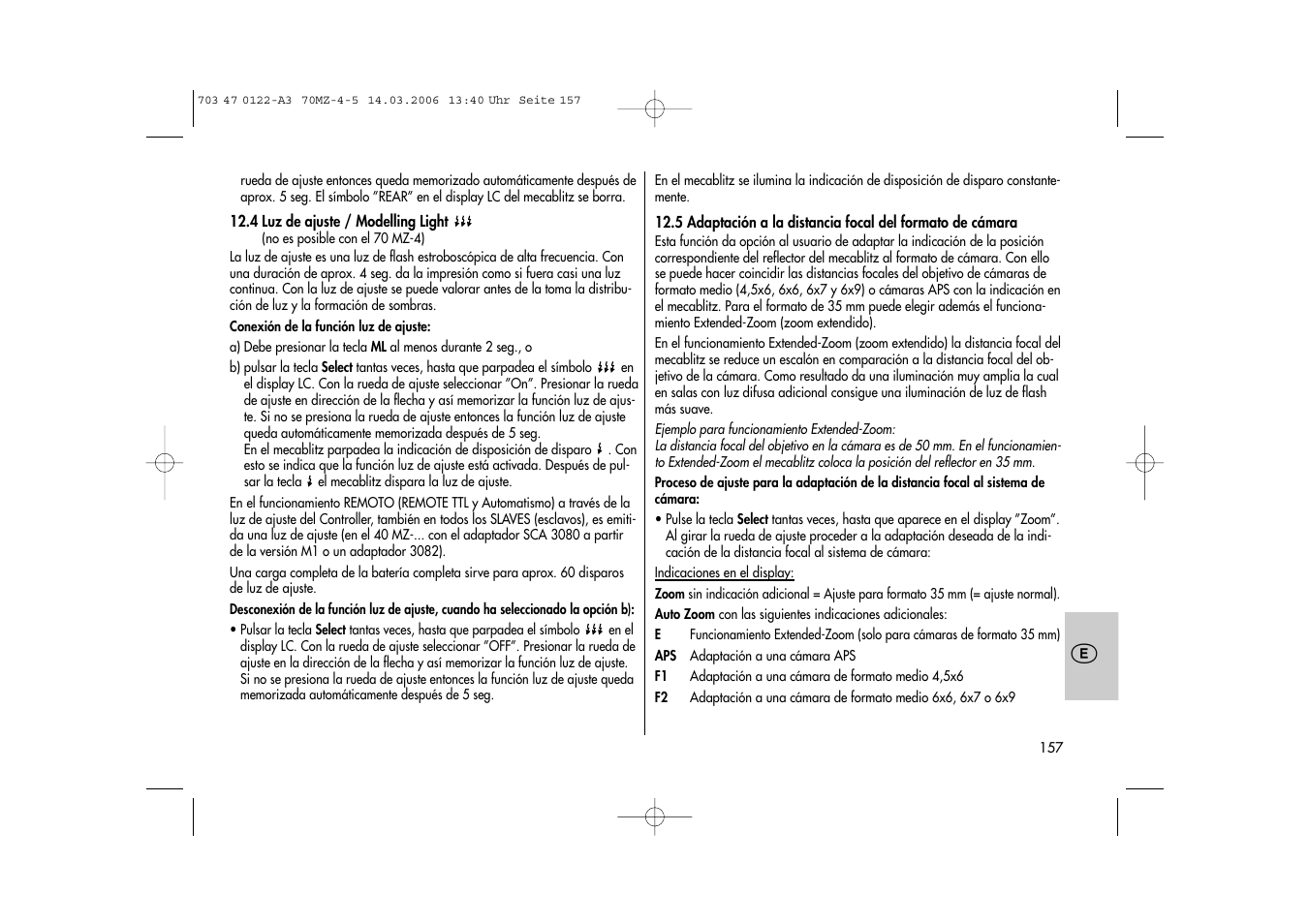 Metz 70 MZ-4/5 User Manual | Page 157 / 180