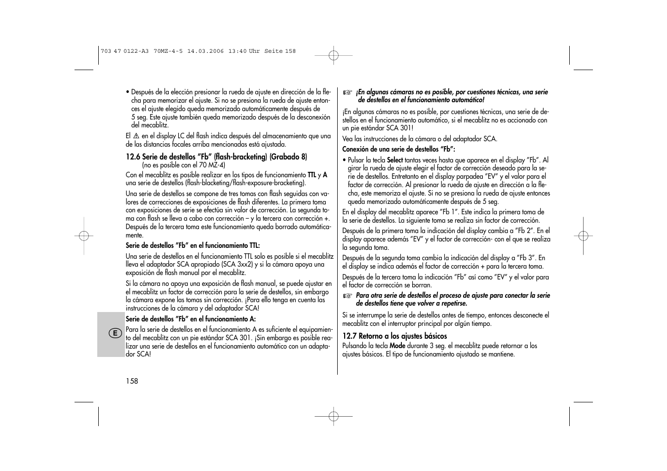 Metz 70 MZ-4/5 User Manual | Page 158 / 180