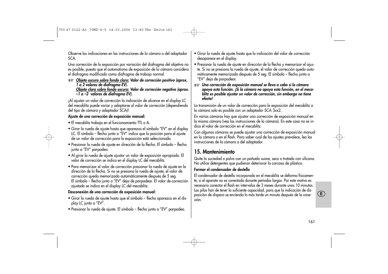 Metz 70 MZ-4/5 User Manual | Page 161 / 180