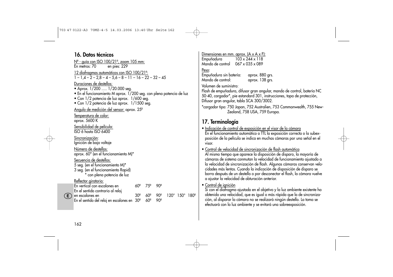 Metz 70 MZ-4/5 User Manual | Page 162 / 180