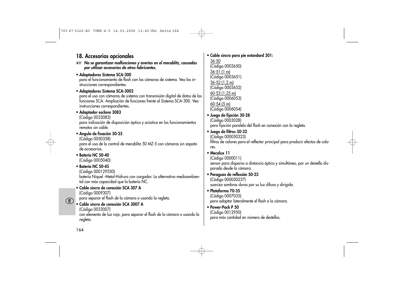 Metz 70 MZ-4/5 User Manual | Page 164 / 180