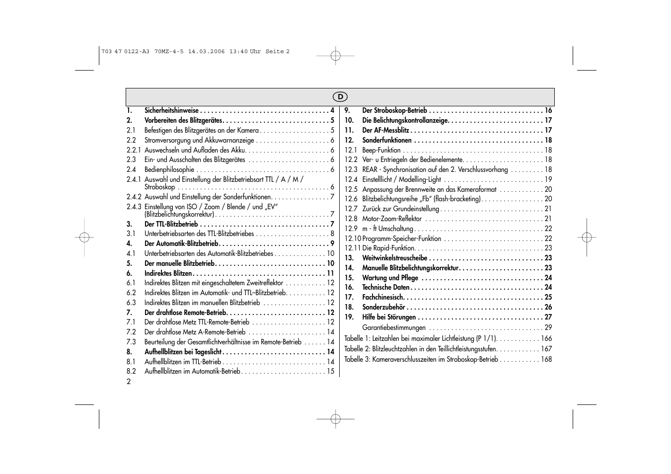 Metz 70 MZ-4/5 User Manual | Page 2 / 180