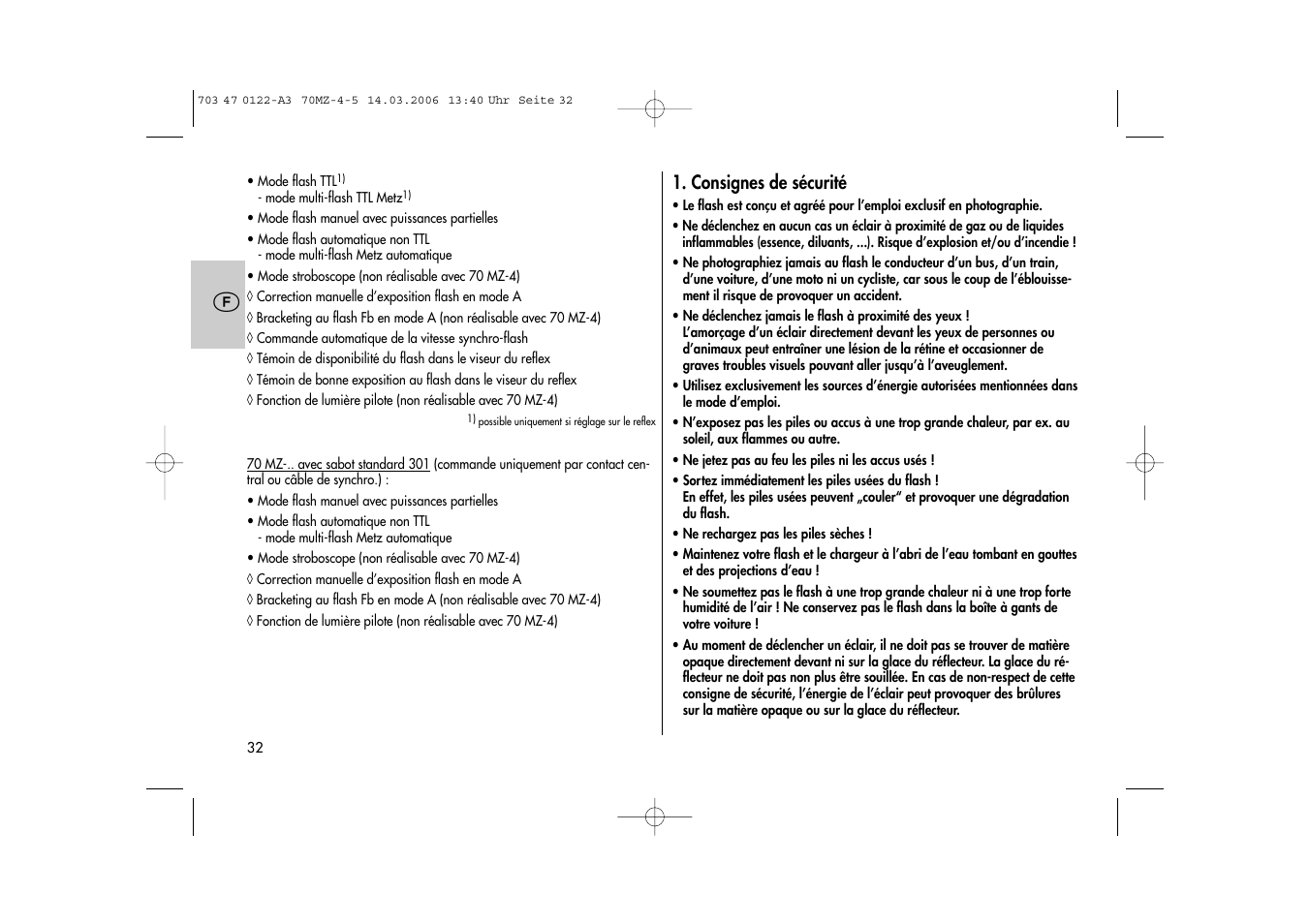 Metz 70 MZ-4/5 User Manual | Page 32 / 180