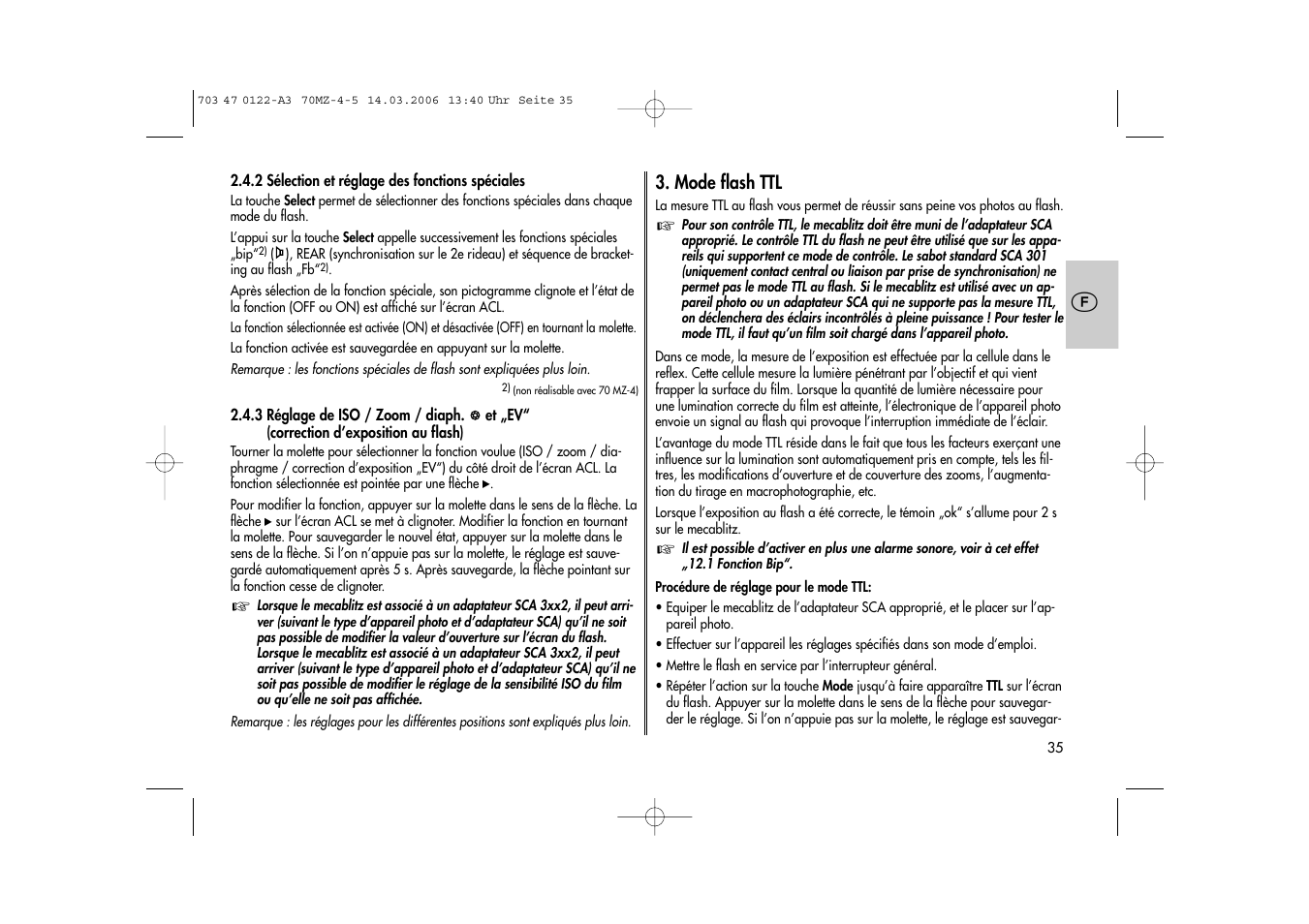 Metz 70 MZ-4/5 User Manual | Page 35 / 180