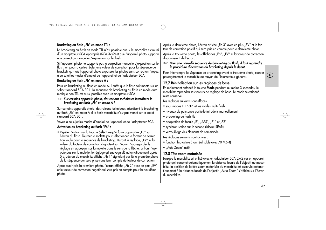 Metz 70 MZ-4/5 User Manual | Page 49 / 180