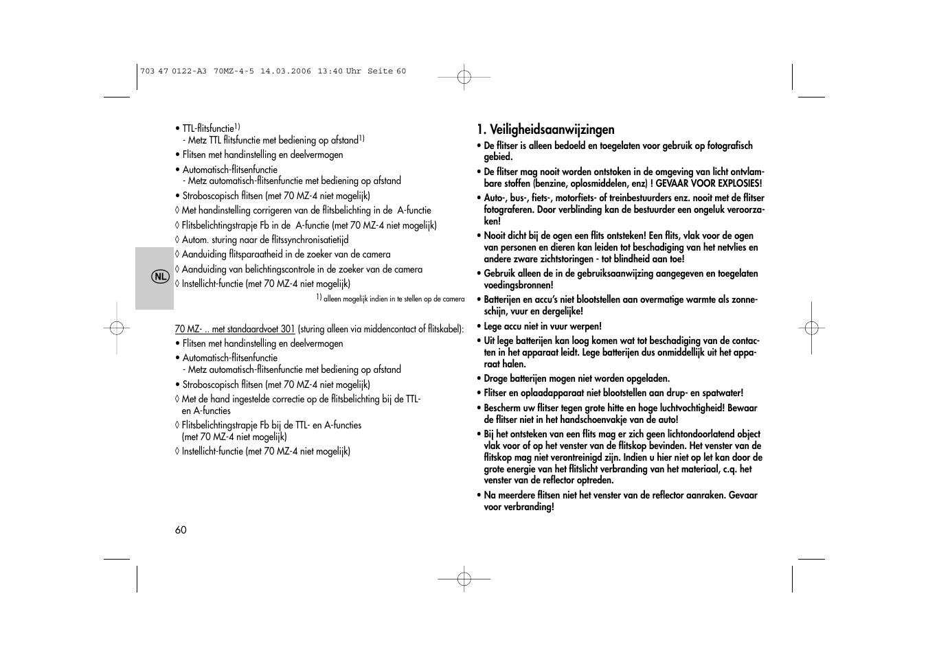 Metz 70 MZ-4/5 User Manual | Page 60 / 180