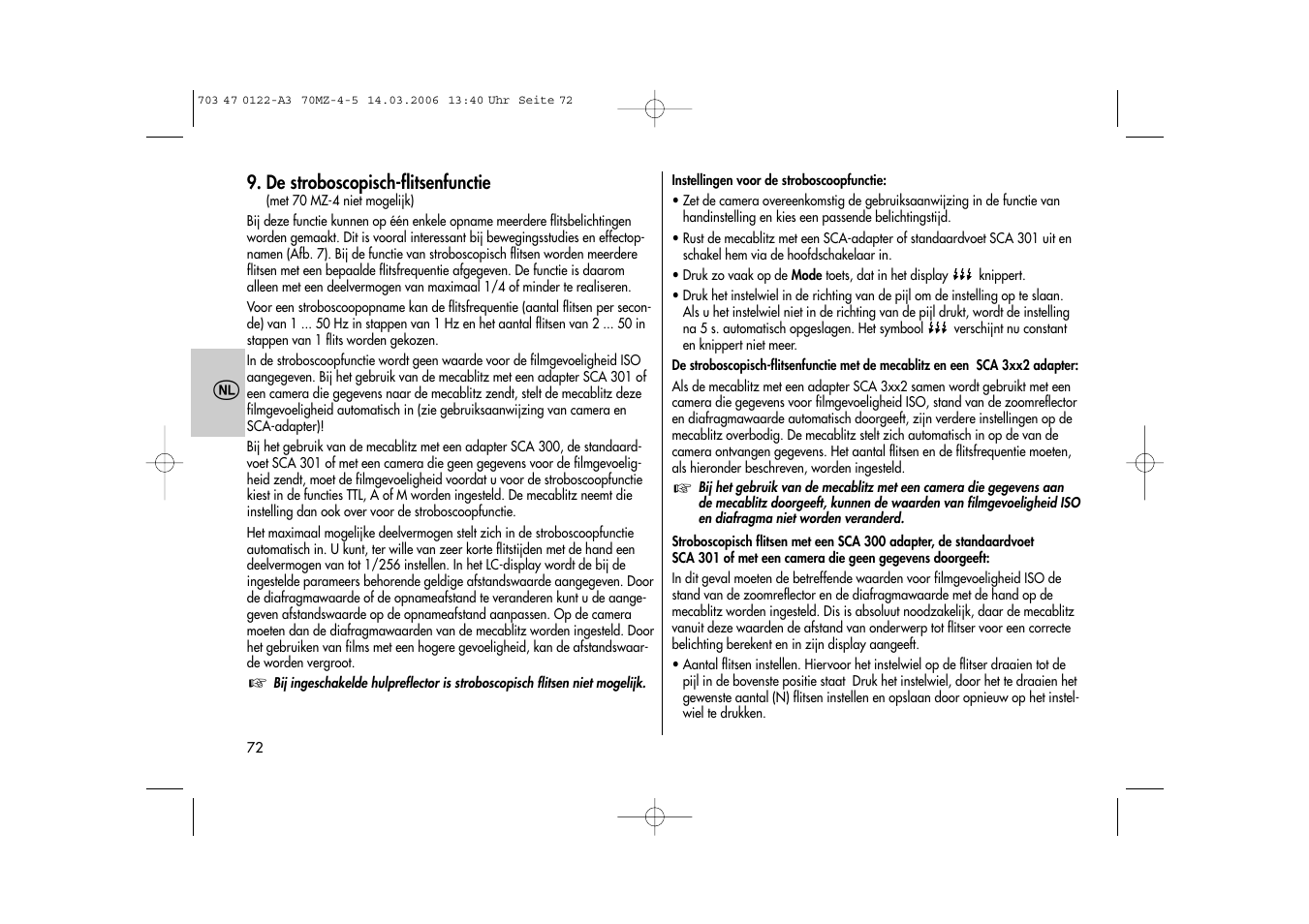 Metz 70 MZ-4/5 User Manual | Page 72 / 180
