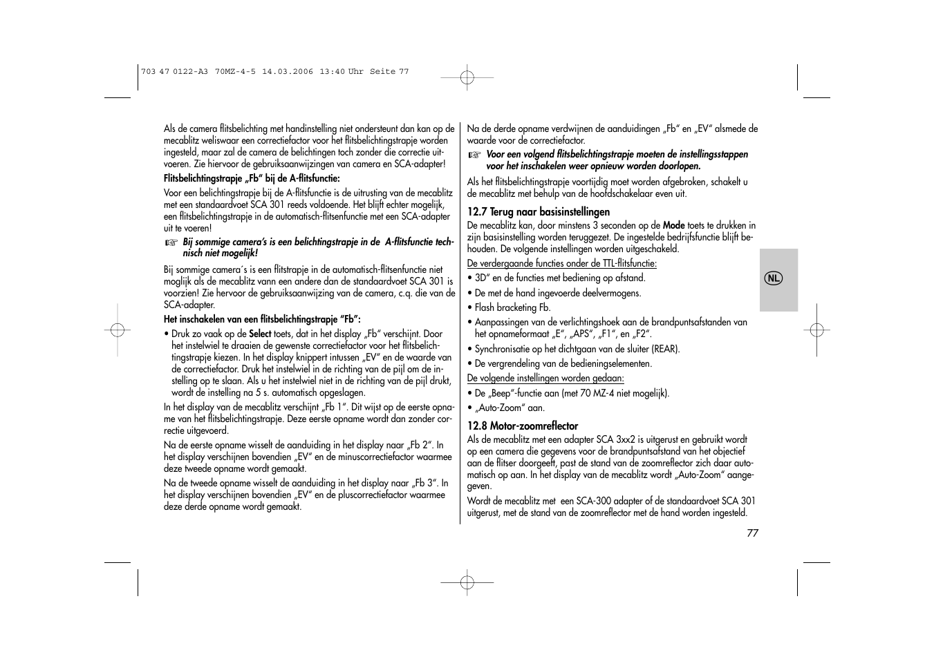 Metz 70 MZ-4/5 User Manual | Page 77 / 180