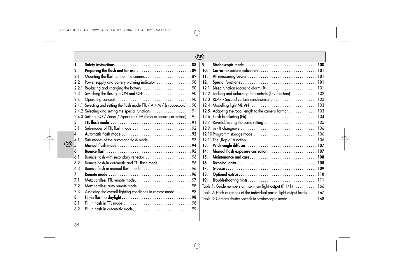 Metz 70 MZ-4/5 User Manual | Page 86 / 180