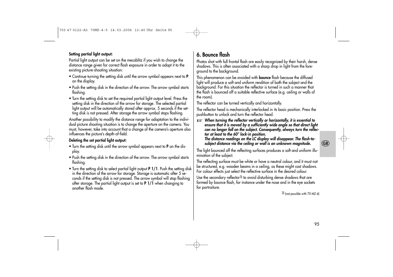 Metz 70 MZ-4/5 User Manual | Page 95 / 180