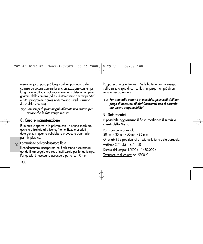 Metz 36 AF-4 O User Manual | Page 108 / 140