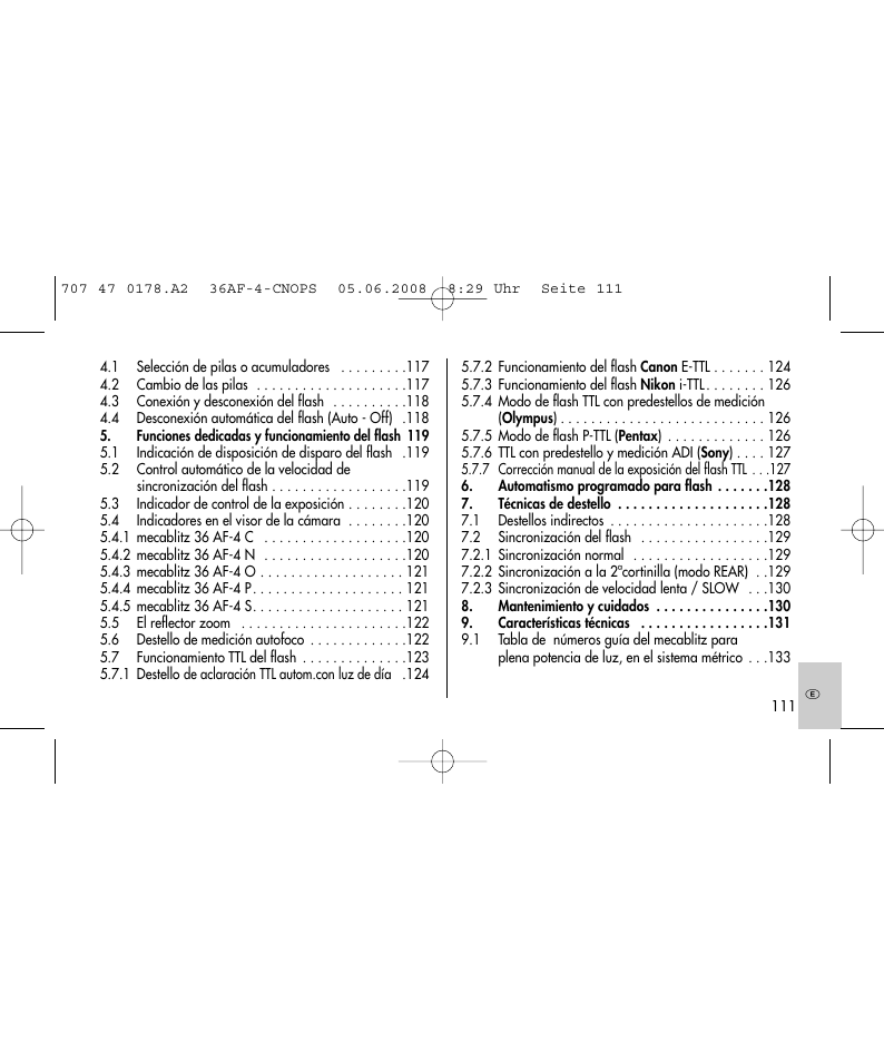 Metz 36 AF-4 O User Manual | Page 111 / 140