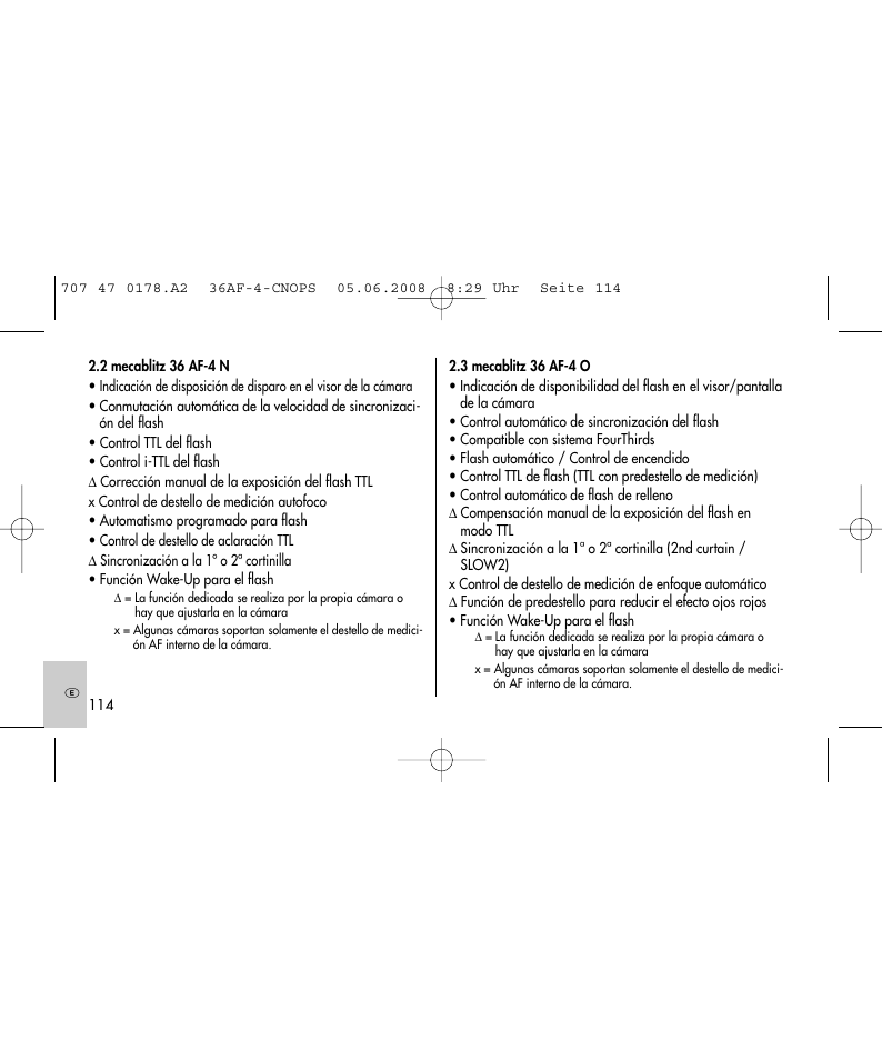 Metz 36 AF-4 O User Manual | Page 114 / 140